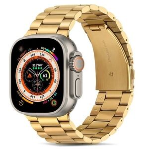 NIP MioHHR Metal Strap for Apple Watch, Business Replacement Band, Gold